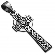 Medium Long Celtic Knot Cross Pendant, pn139